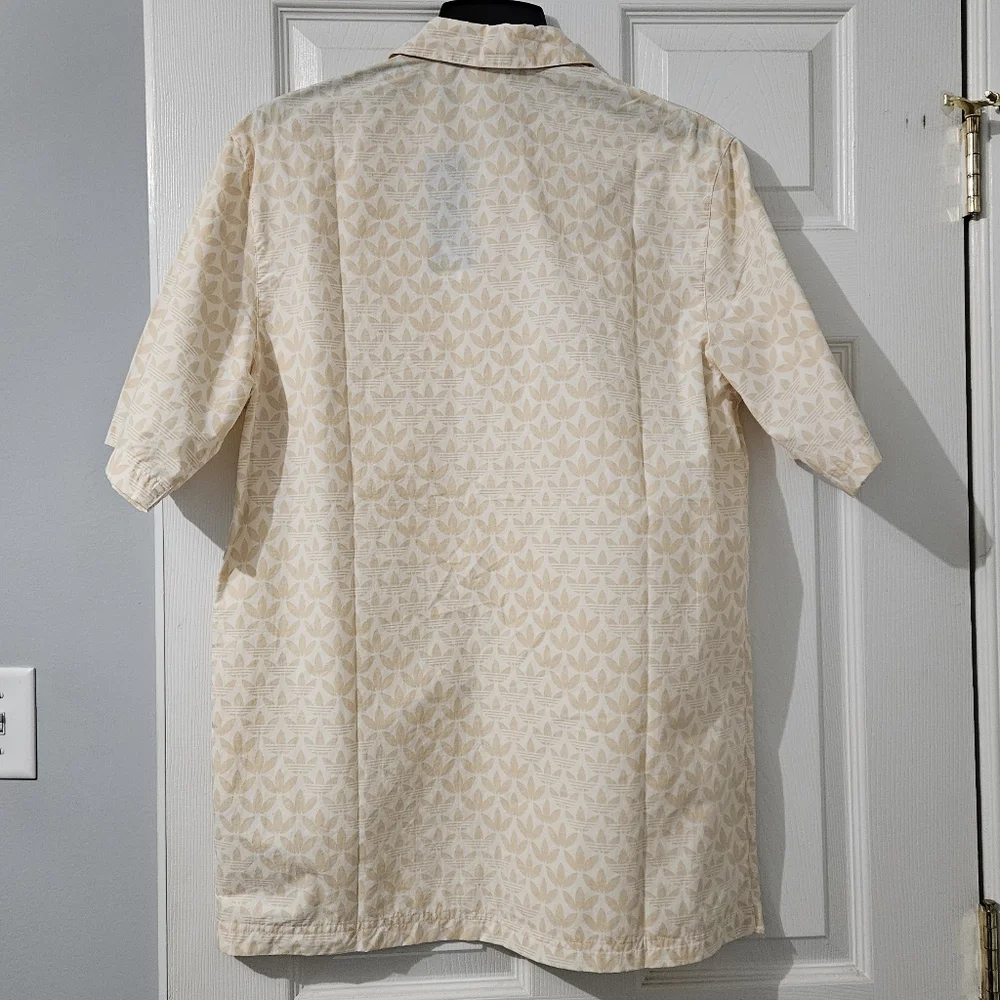 NWT: Men’s Adidas Originals Monogram Print Shirt - Medium